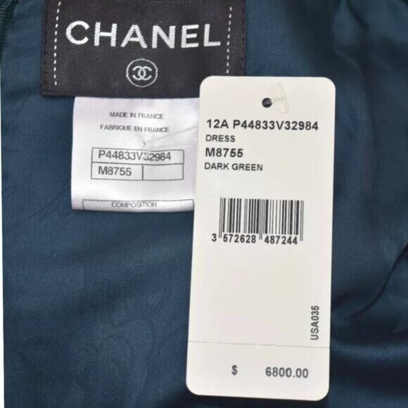 RUNWAY TWEED AUTHENTIC CHANEL DRESS SIZE M/L - Picture 15 of 16